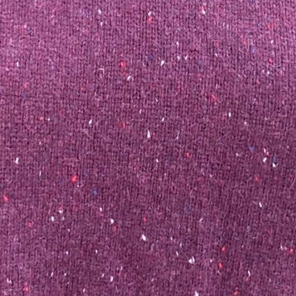 NWT C&C California Wool Turtleneck Sweater Sz L Burgundy Speckled Ski Cabincore - Picture 2 of 12